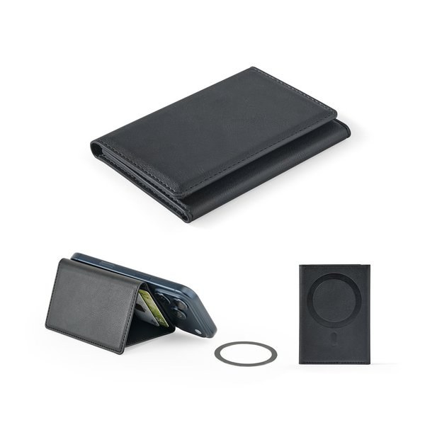 Magnetische PU-Geldbörse mit hoher Kapazität und RFID-Blockierung - Egotier 95127